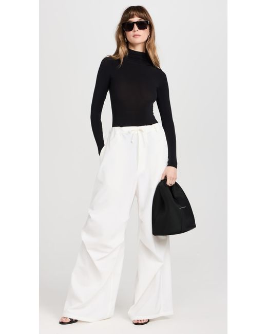 MM6 by Maison Martin Margiela White Stretch Trousers