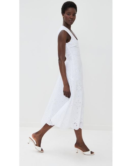 Veronica Beard White Aven Dress