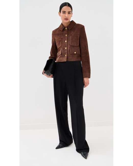 Altuzarra Brown Astley Suede Jacket