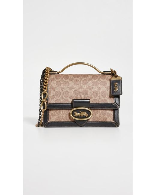 COACH Riley Top Handle 22 in Black Lyst