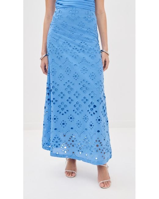 Figue Blue Poppy Skirt