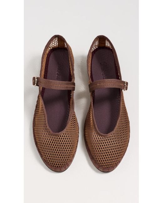 Flabelus Brown Isabella Mesh Flats