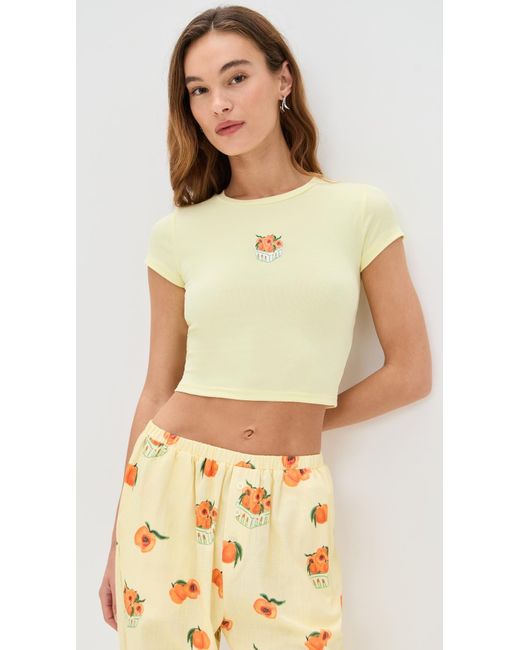 Bailey Rose Yellow Peach Tee