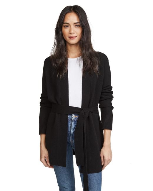 Theory Malinka C Cashmere Cardigan in Black Lyst