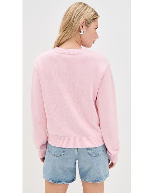 LoveShackFancy Pink Ty Pullover