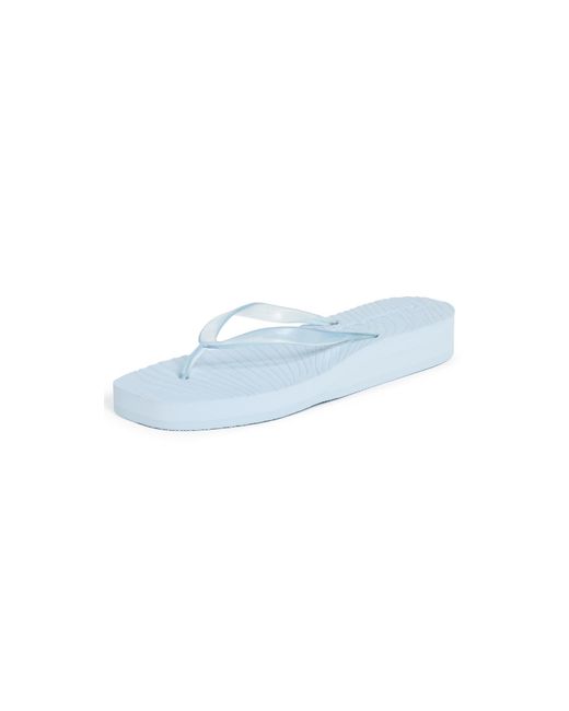 Sleeper Blue Platform Jelly Flip Flops