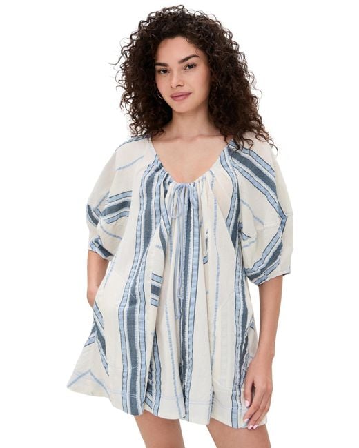 Free People White Bop Around Romper
