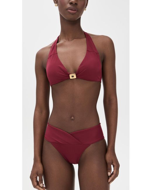 ViX Red Solid Beta Bikini Bottoms
