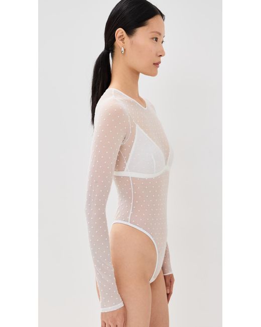 Wardrobe NYC White Wardrobe. Nyc Polka Dot Bodysuit