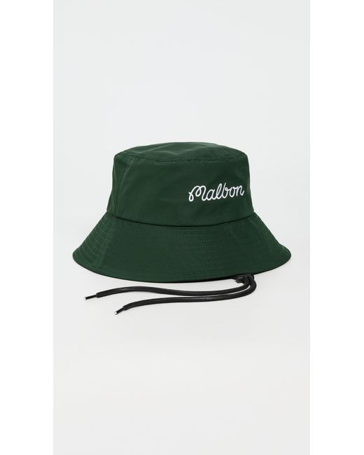 Malbon Golf Green Bucket Hat for men
