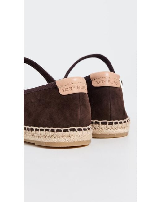 Tory Burch Black Mary Jane Espadrilles