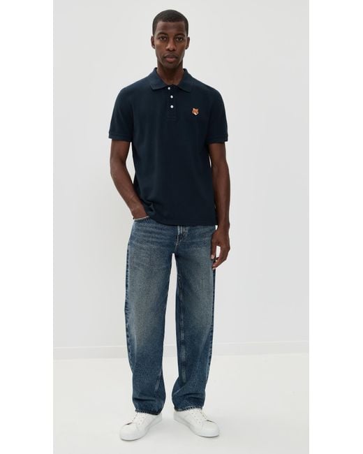Maison Kitsuné Blue Fox Head Patch Regular Polo for men