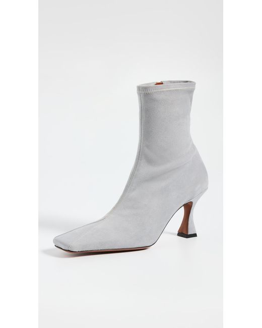 MANU Atelier White Stretch Duck Boots