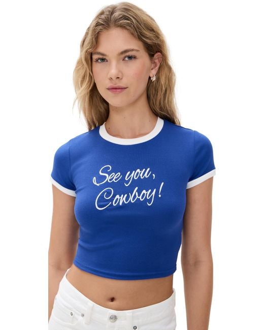 Bailey Rose Blue Cowboy Tee
