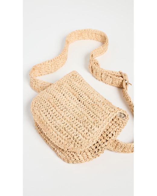 Hat Attack Natural Straw Belt Bag