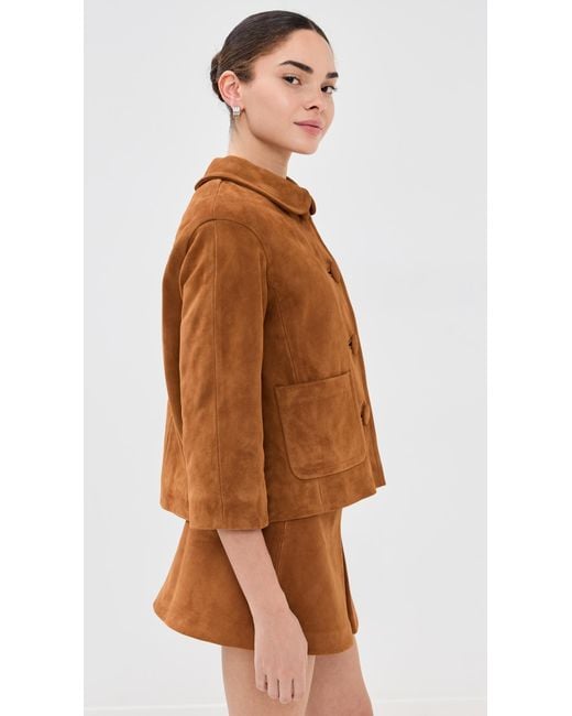 Marc Jacobs Brown Suede Doll Jacket