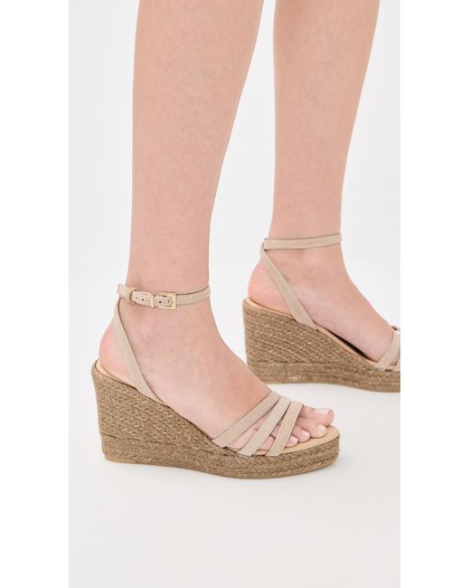 Manebí Multicolor Three Bands Wedge Espadrilles