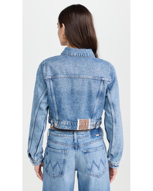 Mother Blue Other Nack! The Chicet Crop Jacket Outhfu
