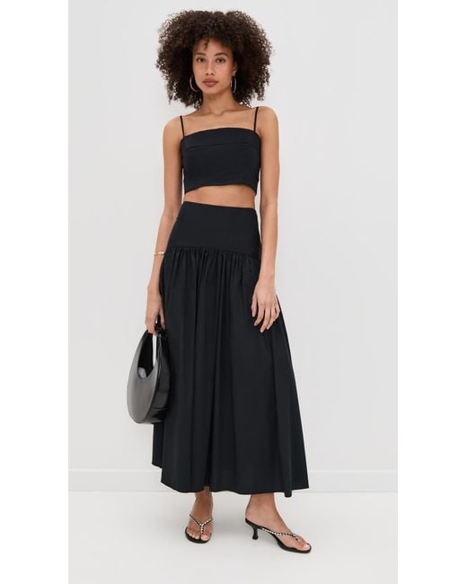 Staud Black Procida Skirt