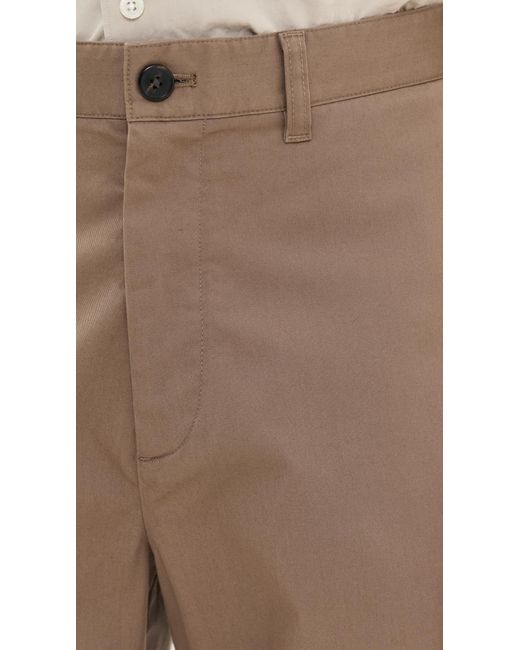 Theory Hanson Twill Straight Chino Pants in Natural for Men | Lyst