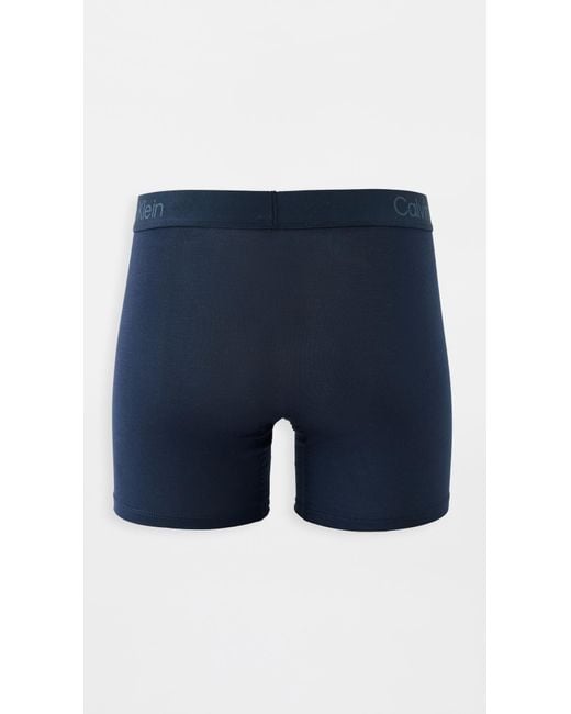 Calvin Klein Blue Ultra Soft Modal Boxer Briefs 3 Pack for men