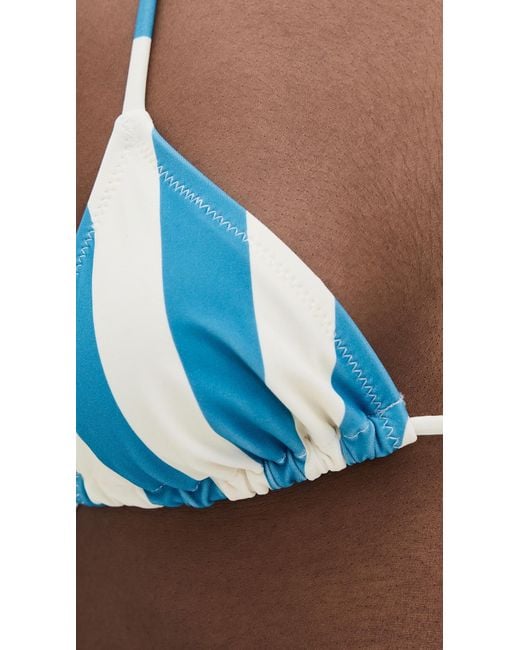 Solid & Striped Blue The Iris Bikini Top