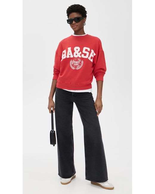 Ba&sh Red Benjamin Sweatshirt