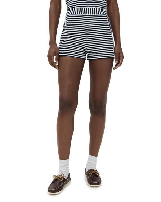 ALIGNE Black Omari Stripe Shorts