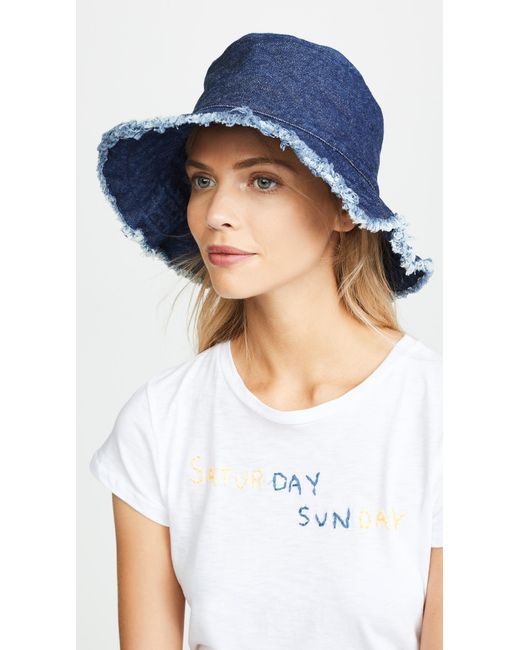 Hat Attack Denim Frayed Edge Crusher 