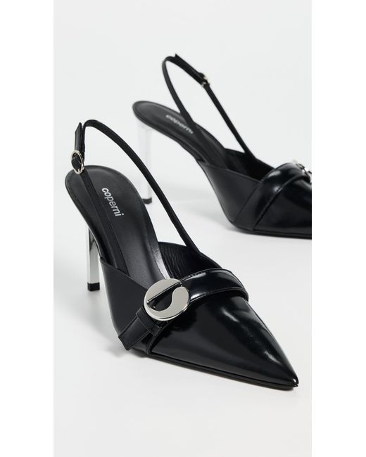 Coperni Black Slingback Belt Heels