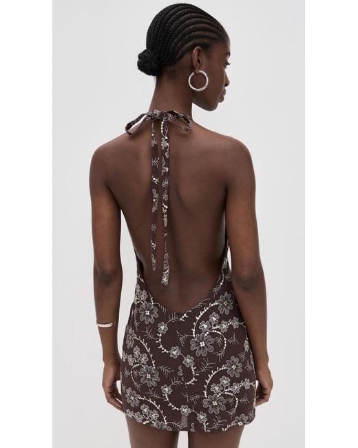 Siedres Ioana Dress in Brown | Lyst