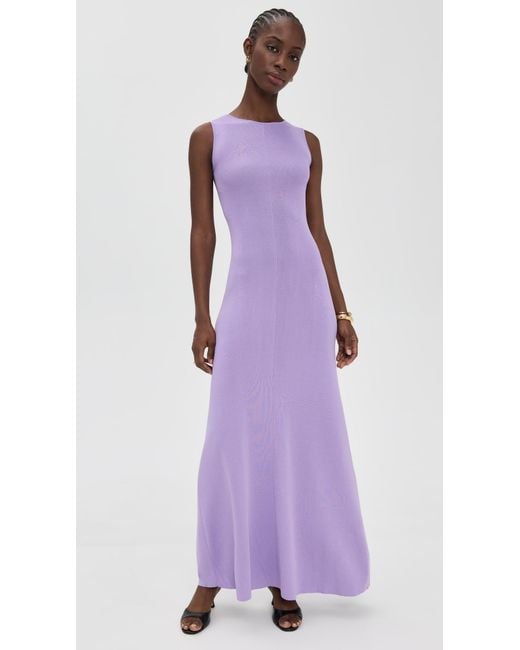 Solid & Striped Purple The Lucerne Dress