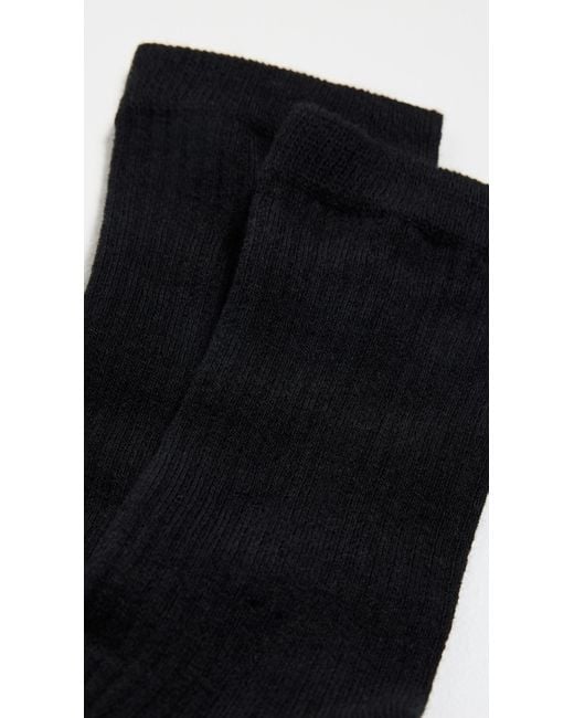 Stems Black Cashmere Crew Socks