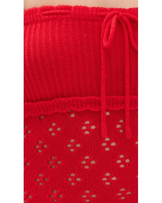 Bailey Rose Red Strapless Top