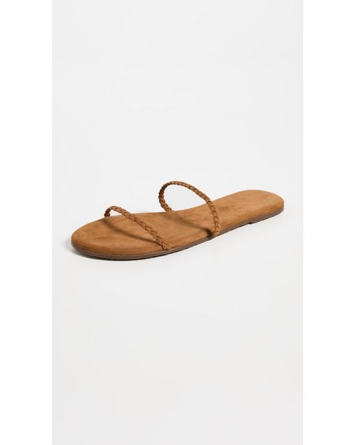 TKEES Natural Gemma Braid Slides