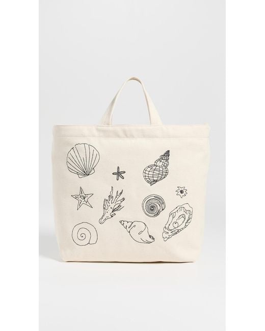 Baggu Natural Horizontal Zip Duck Bag