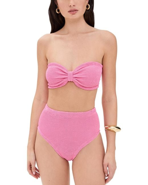 Hunza G Pink Ruby Bikini Set