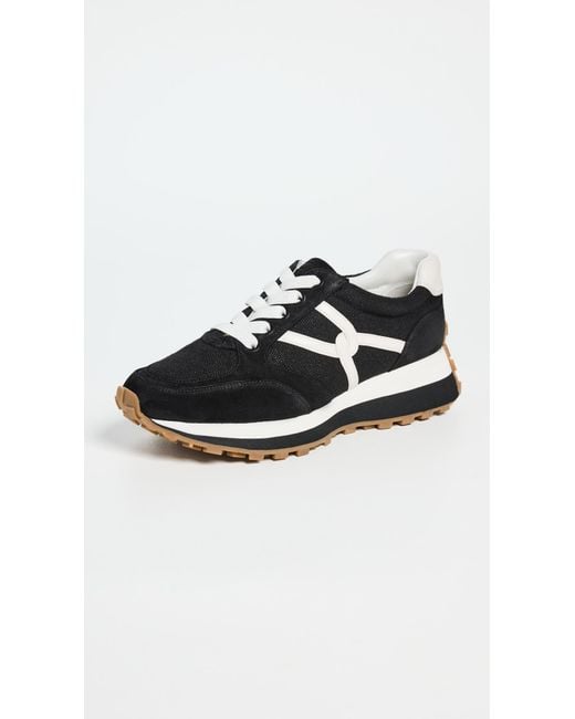 Veronica Beard Black Valentina Sneakers