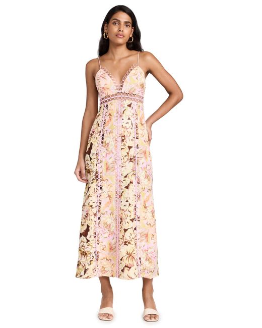 Significant Other Natural Nicole Midi Dress