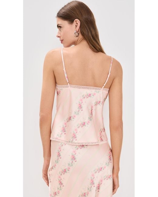 LoveShackFancy Pink Levall Top