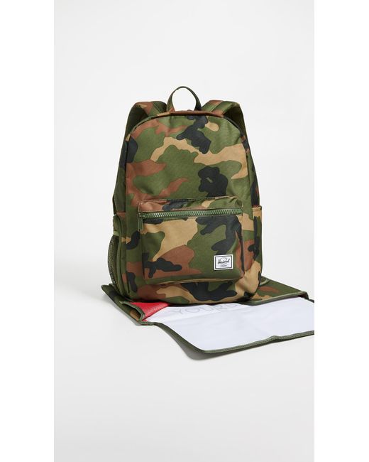herschel camo diaper bag