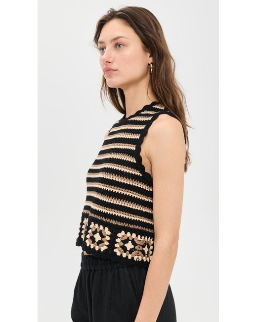 Rails Black Hazel Top