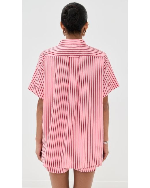 Staud Pink Channing Top