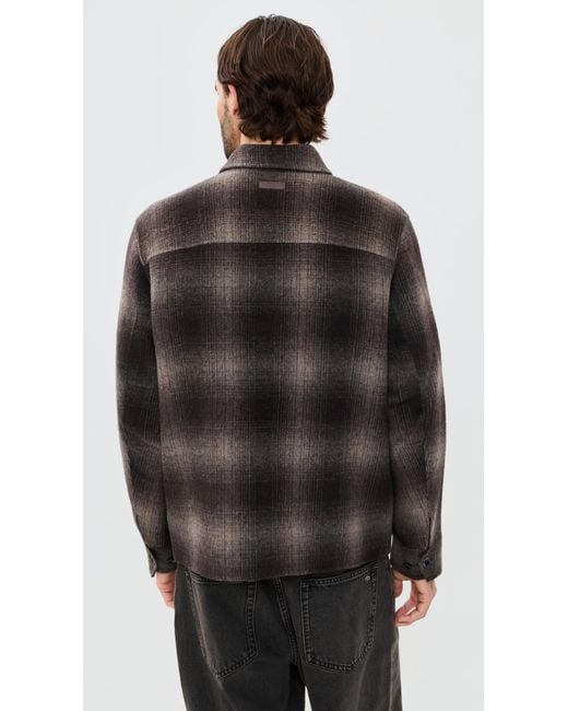Rag & Bone Black Austin Wool Shirt Jacket for men