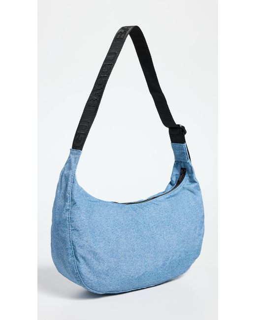 Baggu Blue Medium Nylon Crescent Bag
