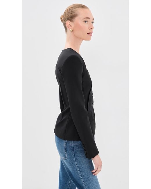 Jonathan Simkhai Black Marlowe U-Neck Jacket