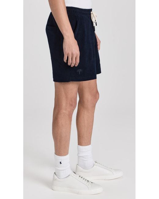 Oas Blue Terry Shorts for men