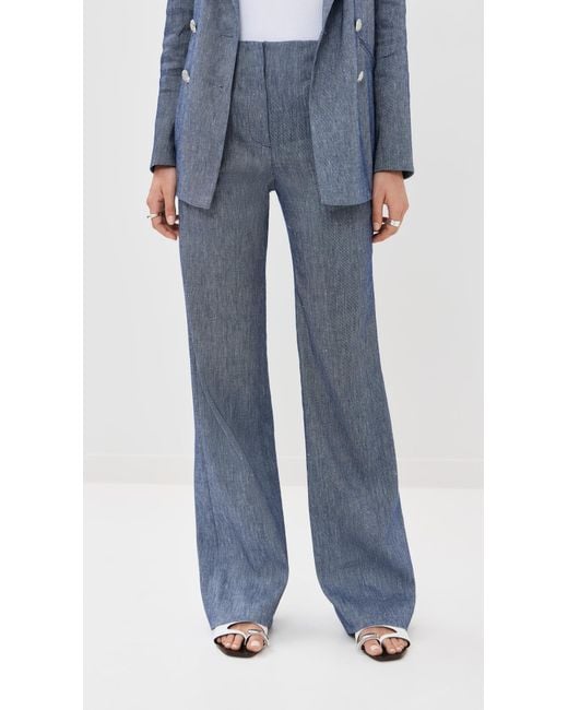Veronica Beard Blue Jude Pants