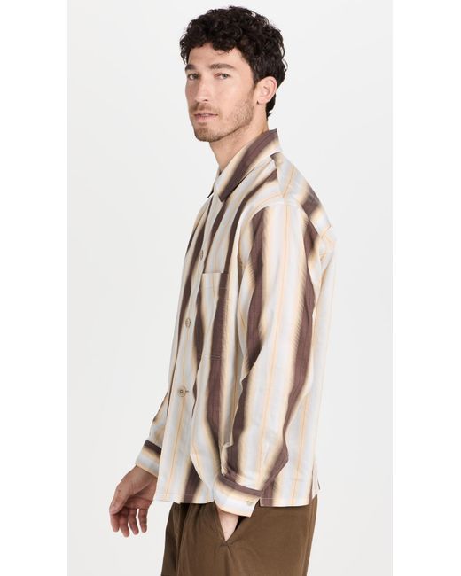 Lemaire Natural Long Sleeve Pajama Shirt for men