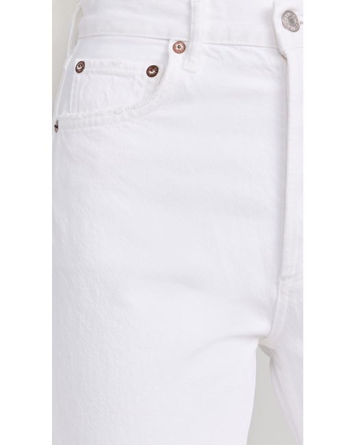 Agolde White 90's Pinch Waist Jeans